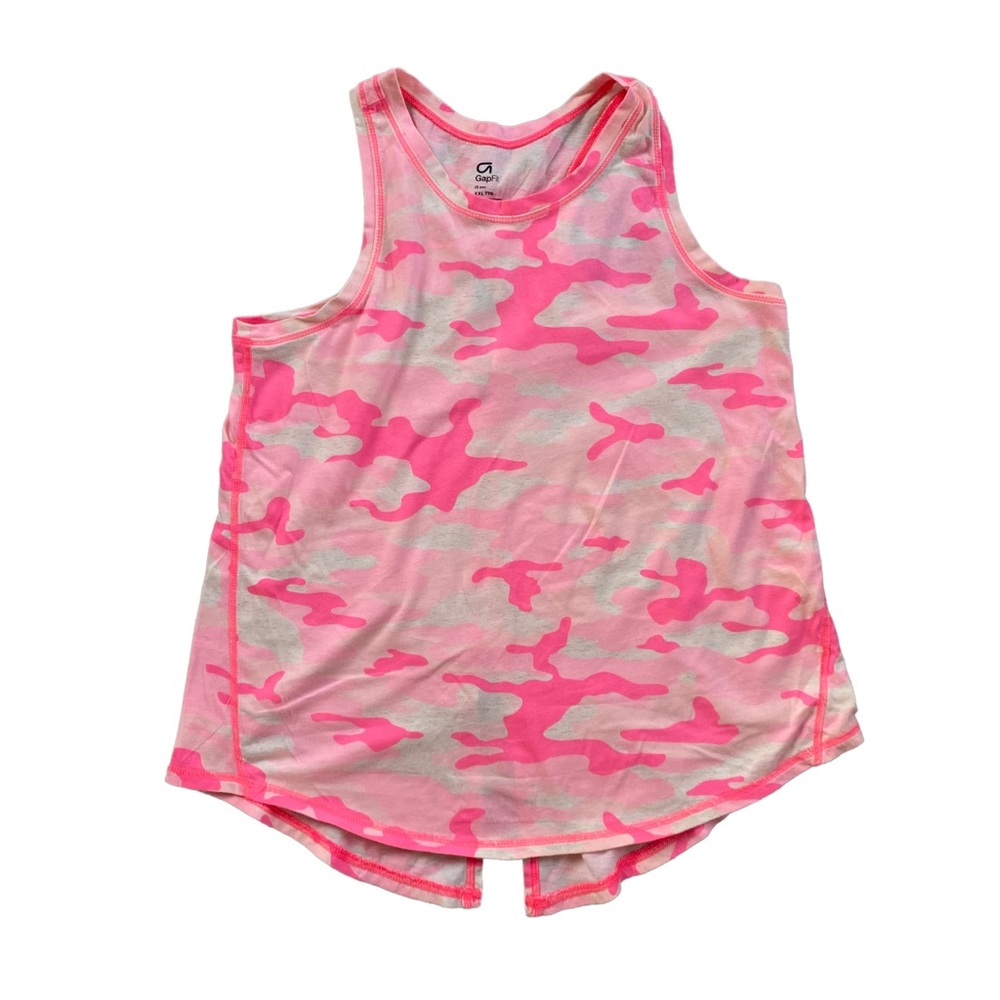GAP Kids Pink Camouflage Tank Top - Size XXL